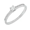 Anillo Victoria Diamantes 0,21ct GH-SI Oro Blanco 18K