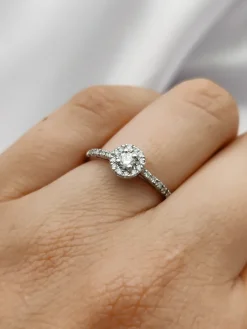 Anillo Virna Diamantes 0,21ct G-VS Oro Blanco 18K