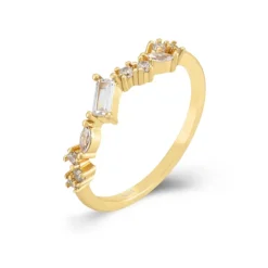 Anillo Zahra Plata Dorada