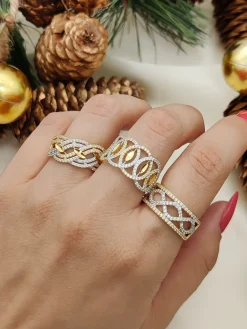 Anillo Zelda Oro Bicolor 18K