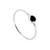 Anillo Zoe Ónix Plata
