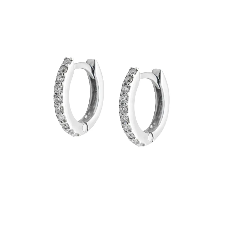 Aros Acra Diamantes 0,20ct G-VS Oro Blanco 18K