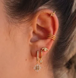 Aros Altaïr Plata Dorada