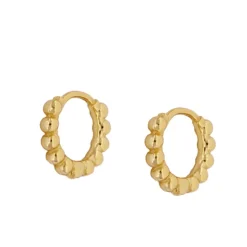 Aros Big Pompeya Plata Dorada