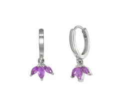 Aros Casmir Pink Plata