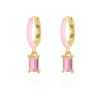 Aros Clio Pink Plata Dorada