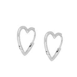 Aros Corazón 16mm Plata