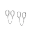Aros Doble Lue Chain Plata