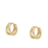 Aros Doble Lue Plata Dorada