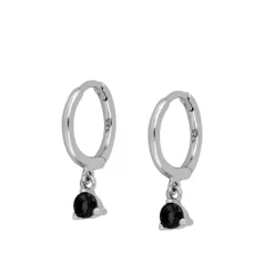 Aros Dunia Black Plata