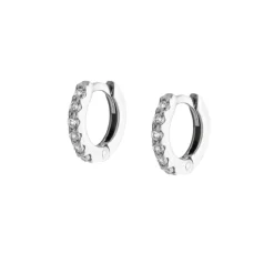 Aros Dunia Diamantes 0,18ct EF-VVS Oro Blanco 18K