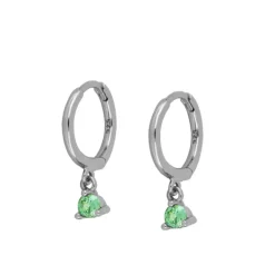 Aros Dunia Green Plata