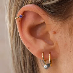 Aros Dunia Plata Dorada