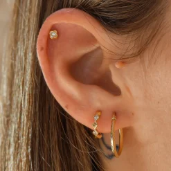 Aros Eledia 12mm Oro 18K