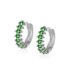 Aros Grecia Verde Plata