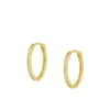 Aros Helena 20mm Plata Dorada