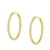 Aros Helena 30mm Plata Dorada