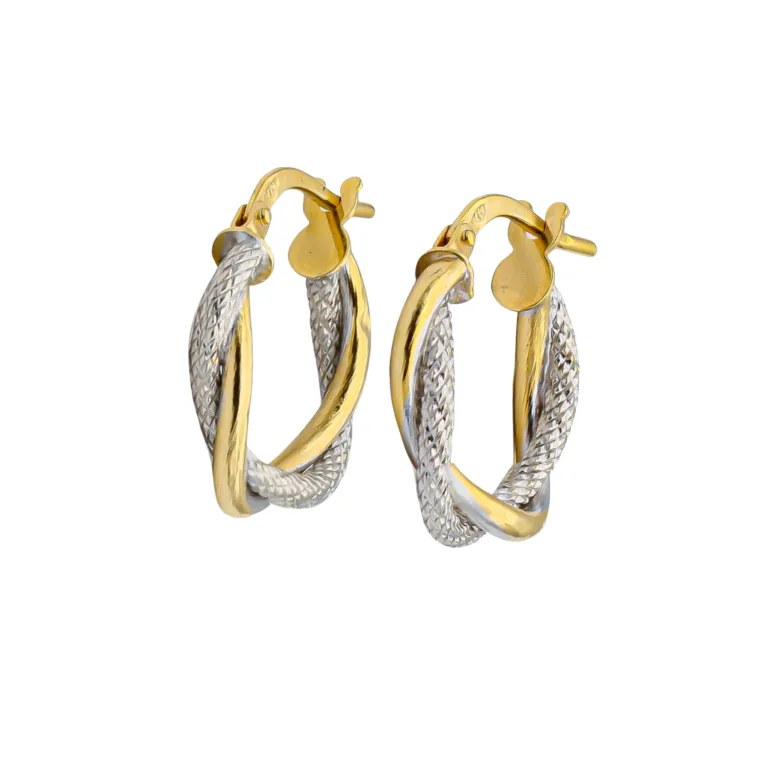 Aros Inca Oro Bicolor 18K