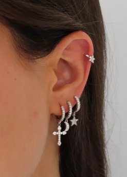 Aros Isabel Cross Plata