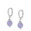 Aros Jade Lila Plata