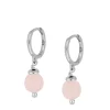 Aros Jade Rosa Plata