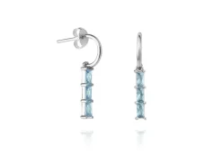 Aros Kira Blue Plata