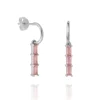 Aros Kira Pink Plata