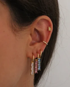 Aros Kira Plata Dorada