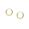 Aros Lía 10mm Plata Dorada