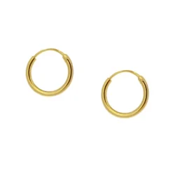 Aros Lía 14mm Plata Dorada