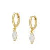Aros Leonor Plata Dorada