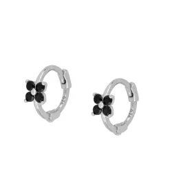 Aros Link Black Plata