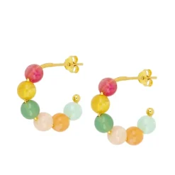 Aros Lolly Plata Dorada