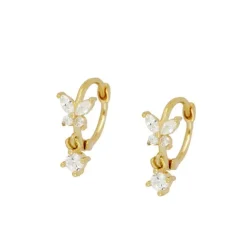 Aros Maribel Plata Dorada