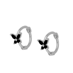 Aros Marilia Black Plata