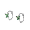 Aros Marilia Verde Plata