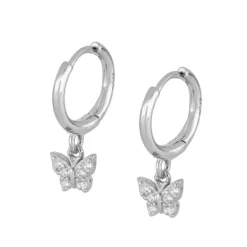 Aros Mariposa Plata