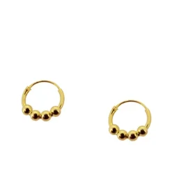 Aros Mini Andira Plata Dorada