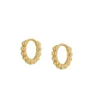 Aros Mini Pompeya Plata Dorada