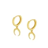 Aros Moonset Plata Dorada