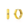 Aros Muffin Amarillo Plata Dorada