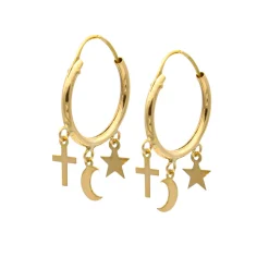 Aros Multi Charms Oro 18K