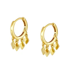 Aros Multi Rombo Plata Dorada