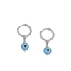 Aros Ojo Turco Blue Plata