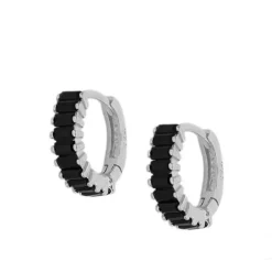 Aros Olimpo Black Plata