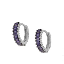 Aros Olimpo Lila Plata