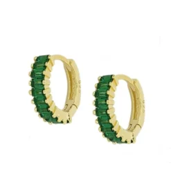 Aros Olimpo Verde Plata Dorada