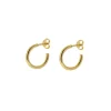 Aros Penelope 15mm Plata Dorada