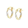 Aros Pirelli 15mm Oro Bicolor 18K