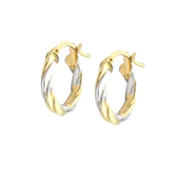 Aros Pirelli 15mm Oro Bicolor 18K